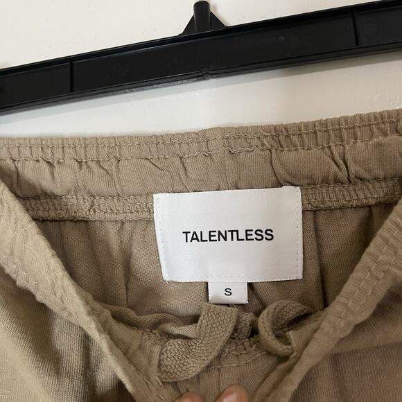 Talentless tan high waist lounge sporty shorts size small - Picture 5 of 5